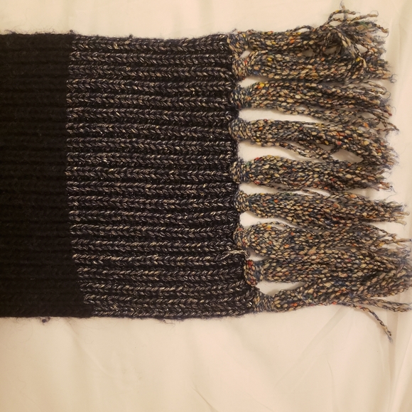 J crew tweed navy chunky scarf - Picture 5 of 6